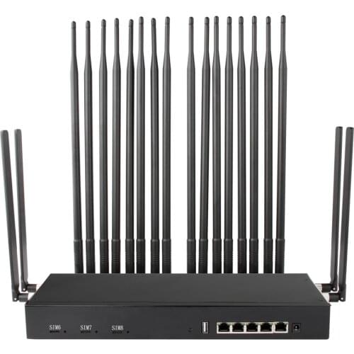 CHANEVE LTE 4G 5G 8 SIM Card Aggregation Router Dual Band Gigabit Wireless Router Quad-core ARM Cortex-A7 Chip OpenMPTCProuter