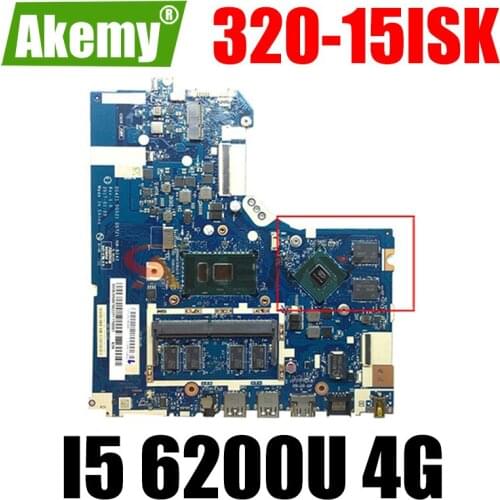 Akemy For Lenovo 320-15ISK 520-15ISK Notebook Motherboard DG421 GD521 DG721 NM-B242 CPU I5 6200U 4G RAM DDR4 100% Test