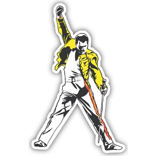 Dawasaru Freddie Mercury Queen Car Sticker Waterproof Decal Laptop Truck Suitcase Motorcycle Auto Accessories PVC,13cm*7cm