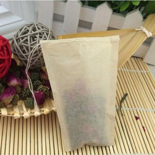 8*10cm Unbleached Tea Filters Teabags Wood Pulp Filter Paper Single Drawstring Tea Bag Home Office Tea Tool 1000pcs ZA5677