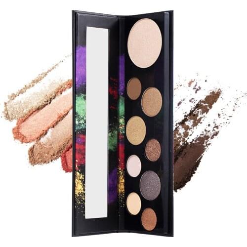 9 Colors Pearlescent Matte Eyeshadow Palette Waterproof Long Lasting Eye Pigment Shine Makeup Brighten Eyeshadow Cosmetics