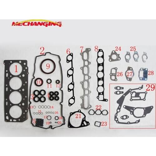 KB4T 4D56T 4D56HP Full Set Engine Rebuilding Kits Engine seal Gasket Engine Gasket For MITSUBISHI L 200 2.5L DI-D 4WD 1000A407