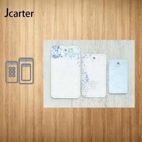 Rectangle Tag Label Frame Metal Cutting Dies Craft Cut Die Stencil for Scrapbooking Handmade Make Album Model Punch Blade Decor