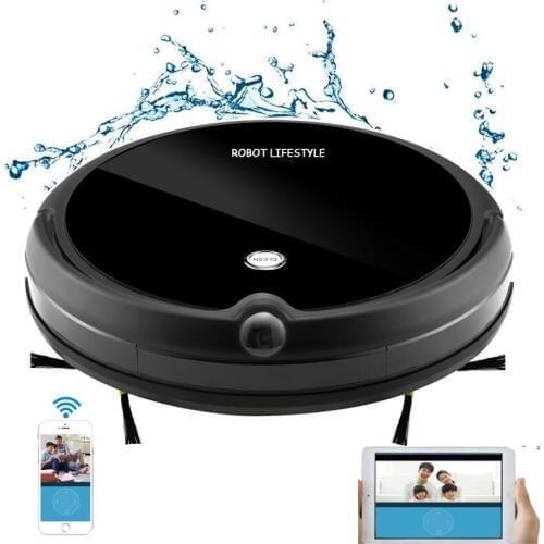 Robot Vacuum Cleaner HD Camera Smart Memory Video Call Navigation Mapping and Resume Smartphone App Control Auto
