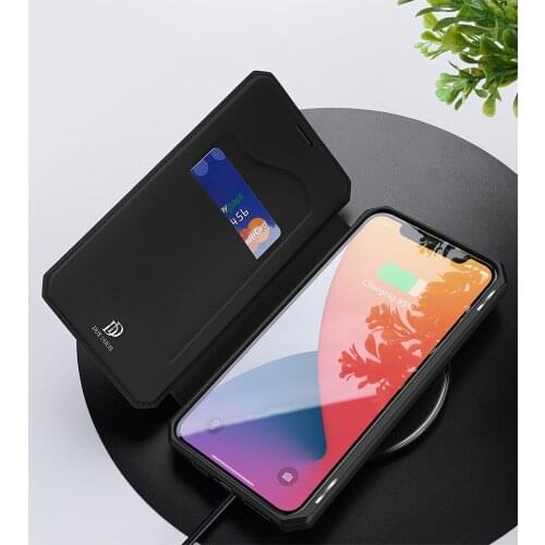 Luxury Leather Flip Case for IPhone 11 12 Pro Wallet Magnetic Card Cover for IPhone 11Pro X XS MAX XR 7 8 Plus Wireless Charging