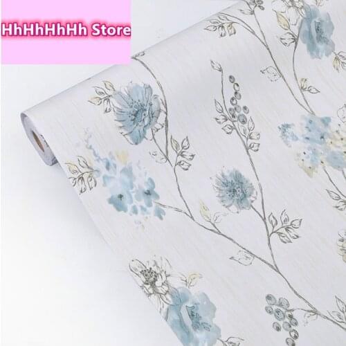 Flowers Leaves Self Adhesive Wallpaper Removable Paper Decor Floral Paper Peel And Stick For Kidroom Wall Papers Home Decorative