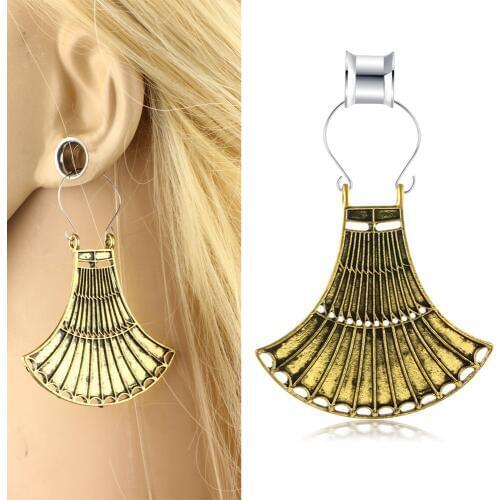 2pcs Piercing Ear Gauges Tunnels Expander Stainless Steel Dinosaur Earrings Plugs Tunnels Screw Fashion Piercing Body Jewelry