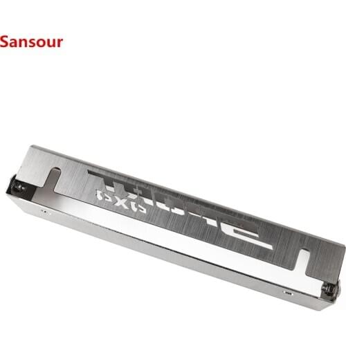 Sansour for Challenger Stainless Steel Car Rear License Plate Conversion Rack Bracket Accessories for Dodge Challenger 2014