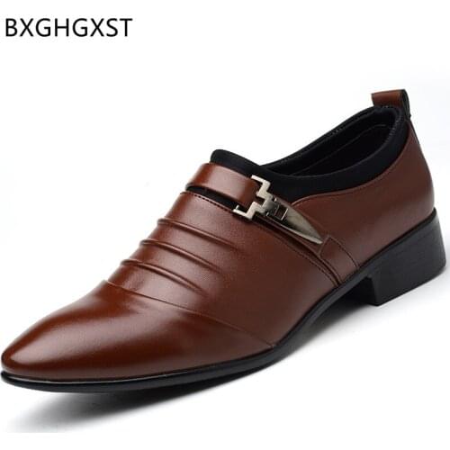Formal Shoes Men Office Italian Coiffeur Men Leather Dress Shoes Designer Business Shoes Men Loafers Classic Chaussure Homme But