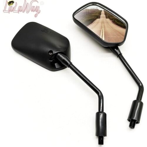 10mm Universal Motorcycle Mirror Rearview Mirror Rotatable Adjustable Mirrors For SUZUKI Haojue HJ125-25-27/27D/27F DH/EH125/150