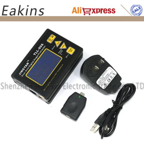 TLL-90S High Precision laser level LCD Display Angle Meter 0.005 Professional Dual-axis Digital Angle Protractor Inclinometer