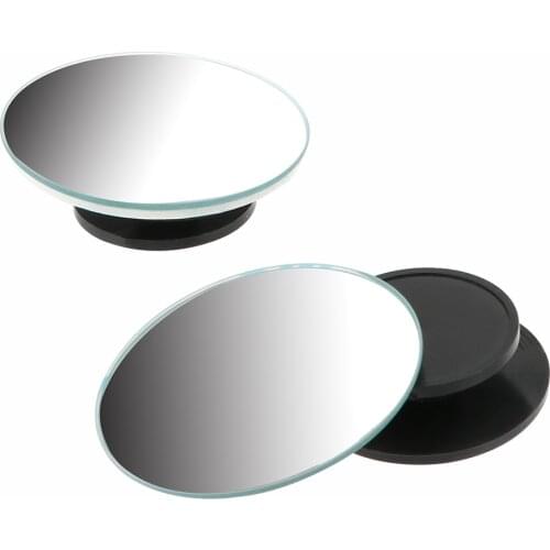 With 3M Tape Small Round 2Pcs/Set Car RearView Mirror for Car Vehicle Side Blindspot Blind Spot 360 Wide Angle Convex Mirror