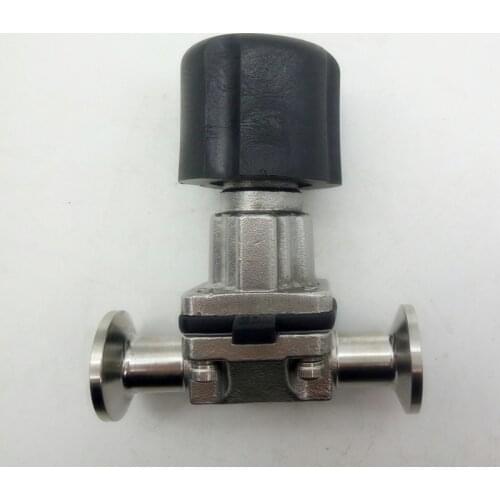 1/2" Sanitary Diaphragm Valve Stainless Steel 316 Tri Clamp OD 25.2mm Water Oil