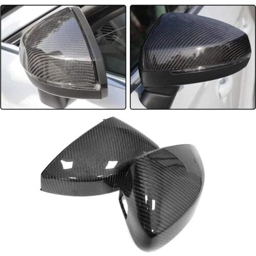 1 Pair Wing Rearview Side Mirror Cover Cap with Lane Assit for - A3 S3 RS3 2014-2019