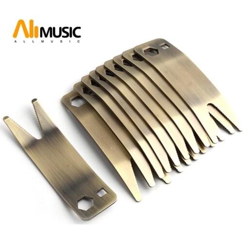 10pcs/lots Guitar Bass Metal Multi-tool Spanner Wrench Knob Jack Tuner Bushing for Tightening Pots Switches Guitar Accessories