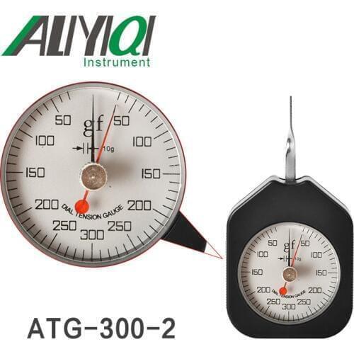 300g Dial Tension Gauge Tensionmeter Double Pointers(ATG-300-2) Round Tip Tensiometro