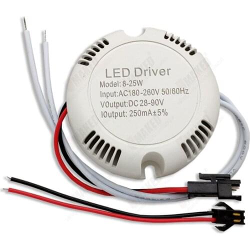 8W12W24W36W LED ceiling driver, AC180-265V LED transformer, single/dimming color Power supply for indoor light, DIY accessories