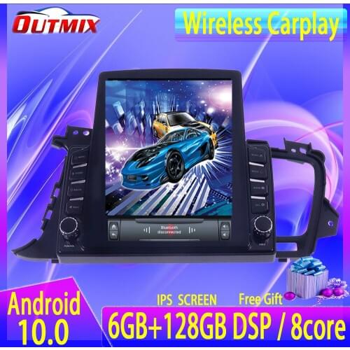 For KIA K5 2010-2014 Tesla Screen 128G Android 10.0 Car Multimedia Player Headunit Audio Radio Navigtion Wireless Carplay
