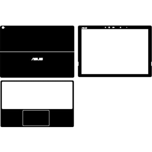 Laptop Carbon fiber Vinyl Skin Sticker Cover For ASUS Transformer 3 pro T303UA 12.6-inch