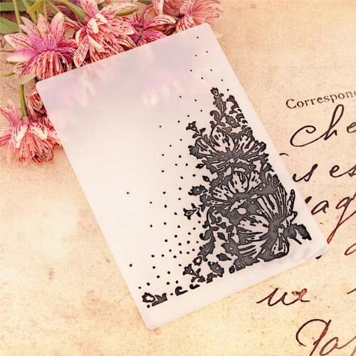 The flower sea paper Embossing folders Plastic Scrapbooking DIY Template Fondant Cake Photo Album Card Making Easter gift