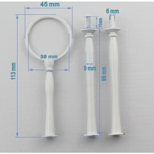 2 Tier color white or black Cake Plate Stand Centre Handle Arc for Wedding Party Tea Shop Room kitchen,dining & bar