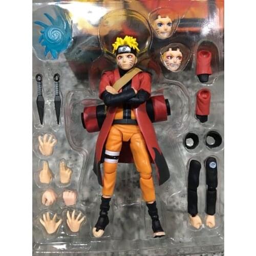 Naruto Shippuden Shf Uzumaki Rasengan Action Figures Super Movable Joints Face Change Anime Figurines Model Toys Birthday Gift