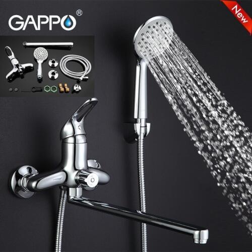 Gappo Top Brass water mixer sink faucet wall mount waterfall Bathtub Faucet bathroom taps torneira grifo de bano GA2238