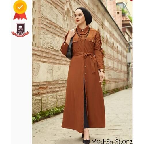 Shirt Collar Robe |New Season| Long Dress For Women Turkish Veiled Clothes Evening Dresses Kaftan Ramadan Muslim Fashion Islamic