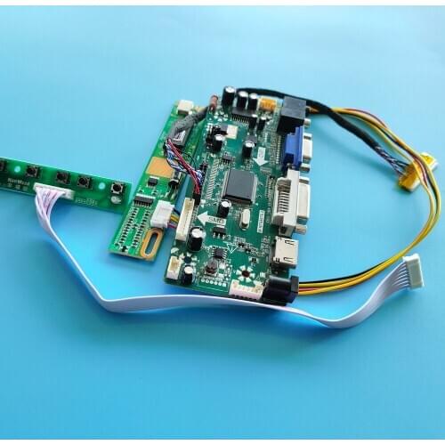 HDMI+DVI+VGA kit for LP154W01-A5K2/LP154W01-B3 15.4" M.NT68676 1280X800 30pin screen moitor panel Controller Board LCD Audio