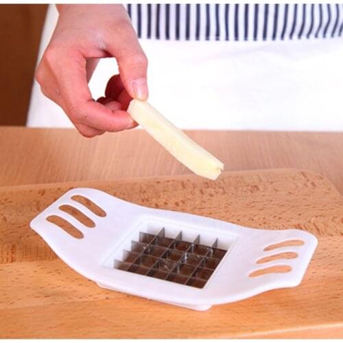 K5DC Potatoes Cutter Cut into Strips French Fries Slicer Tool Kitchen Gadgets Random