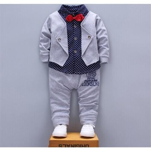 Boys Clothes Sets Cotton Tide Tops +pants 2pcs Suit Spring And Autumn Boy And Girl Kids Clothing Set