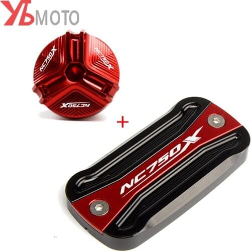 Motorcycle CNC Aluminum Front Brake Fluid Reservoir Cover Cap For HONDA NC750X NC750 X NC 750X 2015 2016 2017 2018 2019