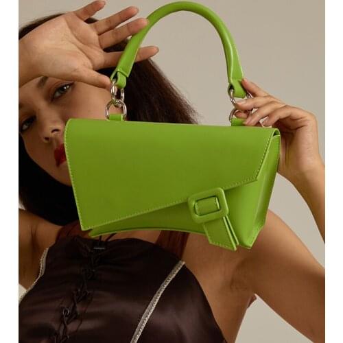 PU Leather Small Square Bag 2021 Summer Trendy Shoulder Bag Designer Handbags Luxury High Quality Crossbody Bags For Women