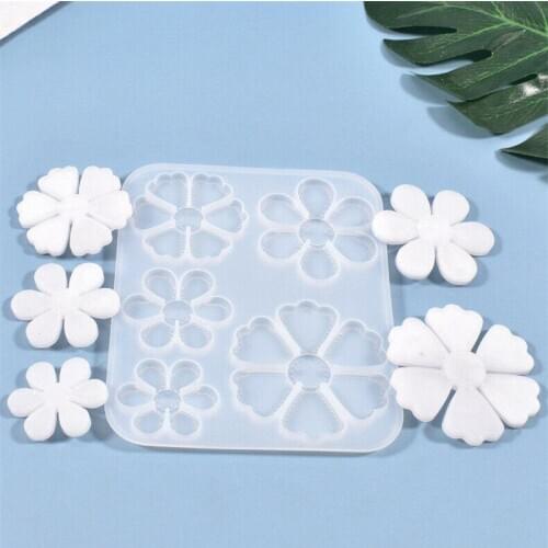 Vogue Necklace Mould Jewelry Tool DIY Silicone Epoxy Resin Craft Pendant Flower Mold