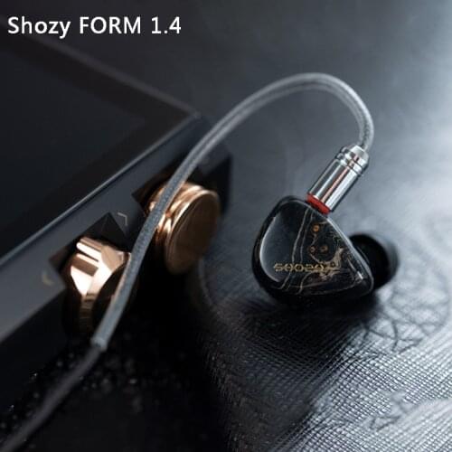 Shozy FORM 1.4 Hybrid Technology Wired Earphones Wood Monitors Headphones HIFI Noise Cancelling In Ear Earbuds Detachable Cable