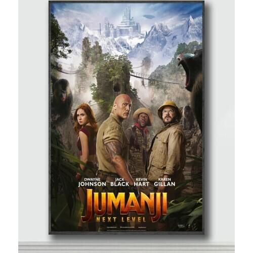 NJ250 Jumanji The Next Level Movie 3 Silk Posters and Prints wall art Art Poster Home Decor