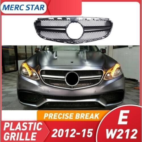 Parrilla sin emblema, apta para E CLASS W212 facelift E300 E400 E200 E350 E500 E550