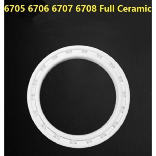5pcs 6705 6706 6707 6708 ZrO2 Full Ceramic bearing 25x32x4 30x37x4 35x44x5 40x50x6 mm Zirconia Ceramic deep groove ball bearings