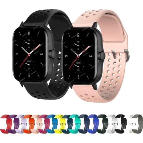 20mm Silicone Watch Band For Huami Amazfit GTS 2 Mini Strap Smart Watch Band Sport Bracelet For Xiaomi Amazfit GTS2 Mini Strap