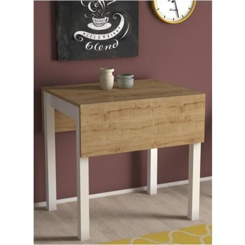 MADE IN TURKEY Folding Dining Table Solid Wood Computer Desk Kitchen Table Dining Room Furniture Kitchen Habitdesign Living Room