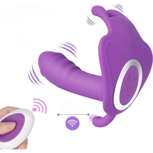 Sex Toy for Women Vibrator Wearable Dildo G Point Wireless Remote Control Masturbator Invisible Butterfly Adult goods 2021 new