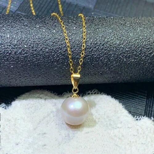 Shilovem 18k yellow gold Natural freshwater pearls pendants fine Jewelry women trendy plant no necklace gift new mymz9.5-100zz