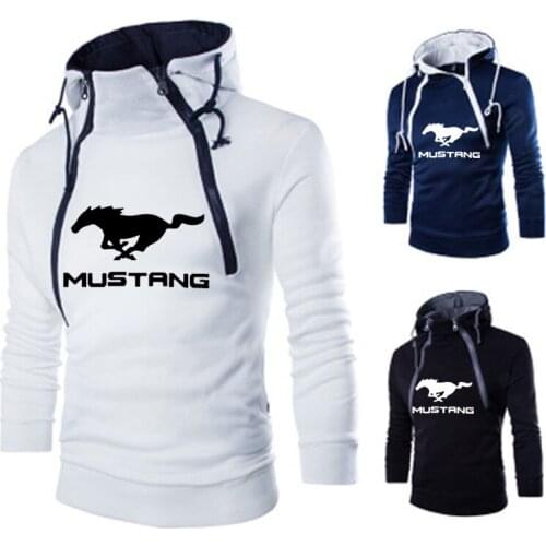 2021Mens hoodies Mustang Car Logo Printed ashion Spring Autumn Pullover high quality Streetwear Mens clothes casual Sportswear