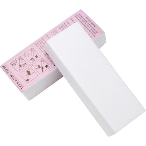 Best Deal New Hair Removal Stencil Depilatory Nonwoven Epilator 100 PCS Wax Strip Paper Roll Waxing Beauty Tools#30 1103