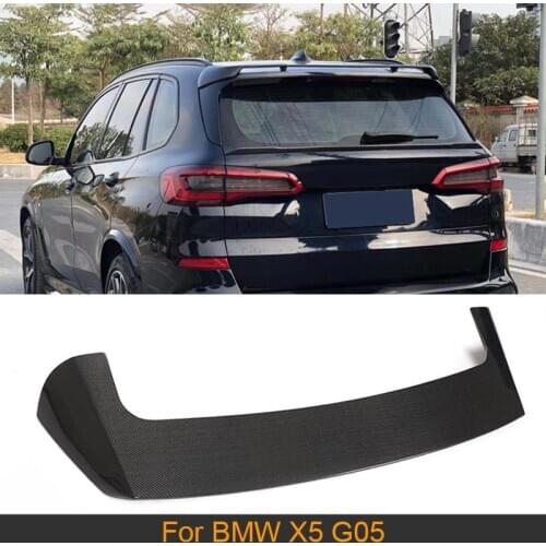 Carbon Fiber Rear Roof Spoiler Wing for BMW X5 G05 Sport 2019 2020 Car Rear Roof Spoiler Wing Boot Lid Lip