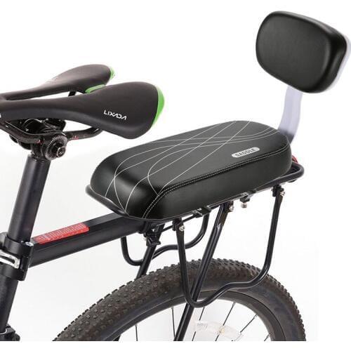 Bicycle Back Seat Bicycle Child Seat Cover Bike Rack Rest Cushion With Back Saddle Cycle Accessories Parts Bicicleta PU Leather