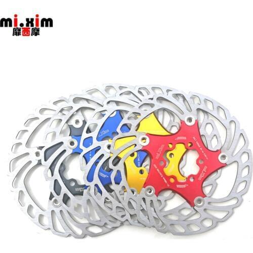 Mi Xim Bicycle Floating brake disc float\ ultralight MTB mountain bike brake pads six hole disc rotors 160 / 180mm Bike parts
