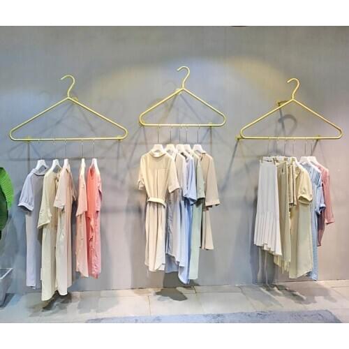 Womens Clothing Store Display Rack Gold Wall Hanging Clothing Rack Womens Clothing Store Clothing Rack Hanging Clothing Rack C
