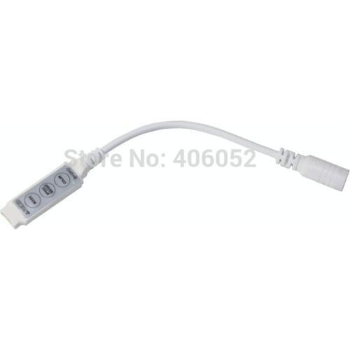 High quality 3 keys Mini RGB controller can control speed bright color flash mode white 12v 100pcs/lot