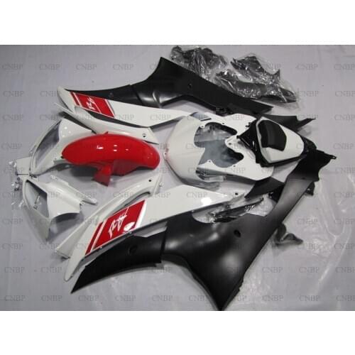 YZFR6 2006 - 2007 Fairings YZF R6 06 Body Kits for YAMAHA YZFR6 06 White Black Red Full Body Kits